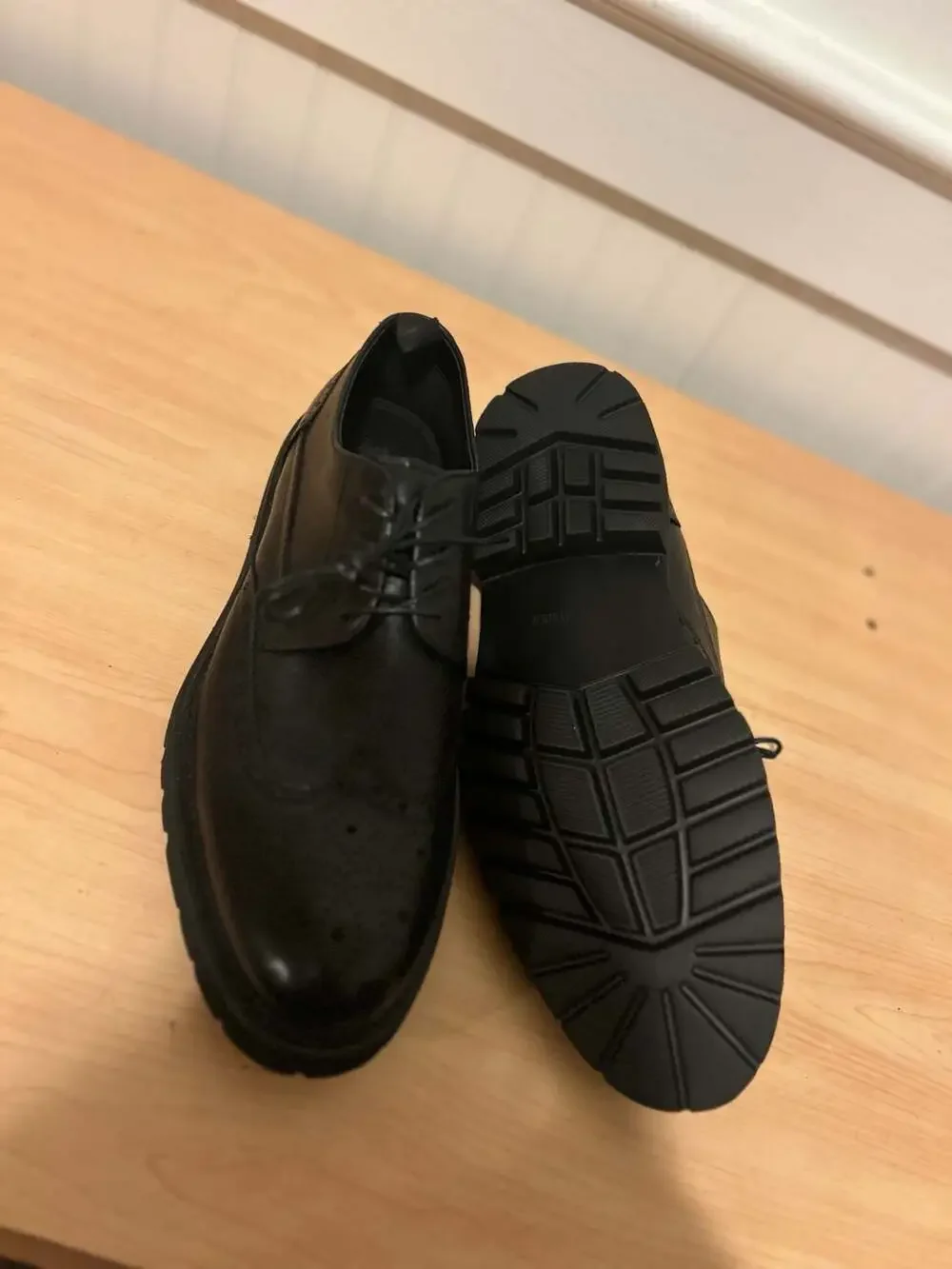 Steve Madden Men's Chunky Platform Wingtip Brogue Derby Shoes